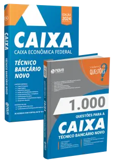 Combo Impresso Caixa - Técnico Bancário Novo - Apostila + 1.000 Questões Gabaritadas