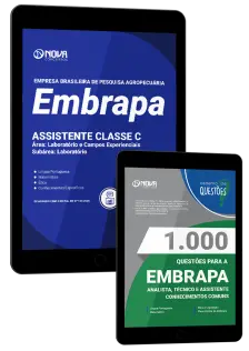 Combo EMBRAPA Assistente Classe C - Área: Laboratório e Campos Experienciais – Subárea: Laboratório