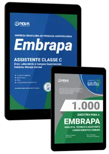 Combo EMBRAPA Assistente Classe C – Área: Laboratório e Campos Experienciais – Subárea: Manejo Animal