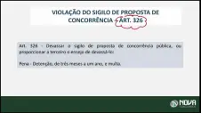 Violação do Sigilo de Proposta de Concorrência