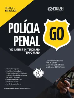 Apostila Polícia Penal de Goiás (PP-GO)  - Vigilante Penitenciário Temporário