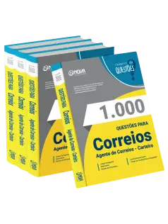 Livro 1.000 Questões Gabaritadas Correios - Agente de Correios - Carteiro