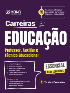 Apostila Carreiras de Educação - Professor, Auxiliar e Técnico Educacional