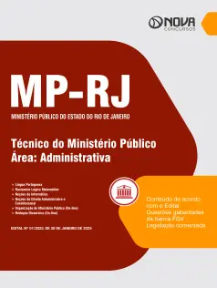 Apostila MP-RJ em PDF - Técnico do Ministério Público - Área: Administrativa