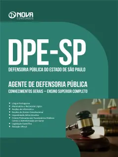 Apostila DPE-SP em PDF 2025 - Agente de Defensoria Pública (Conhecimentos Gerais - Ensino Superior Completo)