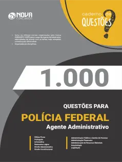 Livro 1.000 Questões Gabaritadas PF - Agente Administrativo