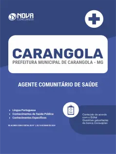 Apostila Prefeitura de Carangola - MG  - Agente Comunitário de Saúde