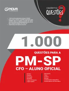 Caderno 1.000 Questões Gabaritadas PM-SP - CFO - Aluno Oficial