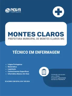 Apostila Prefeitura de Montes Claros - MG  - Técnico em Enfermagem