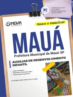 Apostila Prefeitura de Mauá - SP em PDF  - Auxiliar de Desenvolvimento Infantil