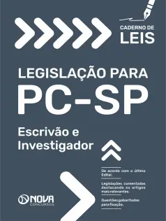 Caderno de Leis da PC-SP - Escrivão e Investigador