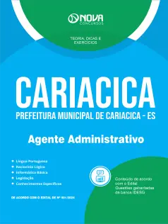 Apostila Prefeitura de Cariacica - ES 2025 - Agente Administrativo