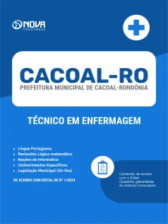 Apostila Prefeitura de Cacoal - RO  - Técnico em Enfermagem