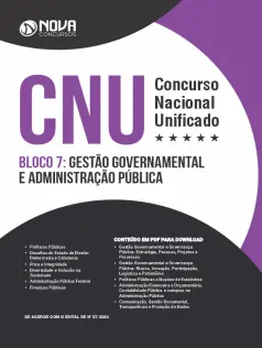 Apostila CNU em PDF  - Bloco 7 - Gestão Governamental e Administração Pública