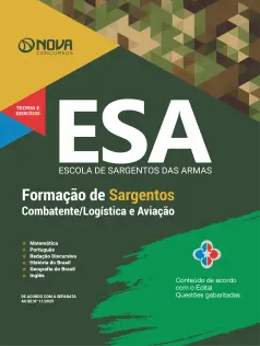 Apostila ESA em PDF - Curso de Formação de Sargento - Combatente/Logística e Aviação