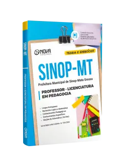 Apostila Prefeitura de Sinop - MT 2025 - Professor - Licenciatura em Pedagogia