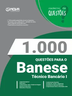 Livro 1.000 Questões Gabaritadas para o BANESE - Técnico Bancário I