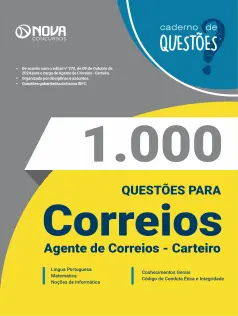 Livro 1.000 Questões Gabaritadas Correios - Agente de Correios - Carteiro