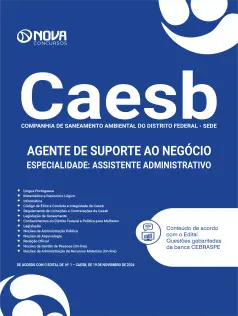 Apostila CAESB - Agente de Suporte ao Negócio - Especialidade: Assistente Administrativo