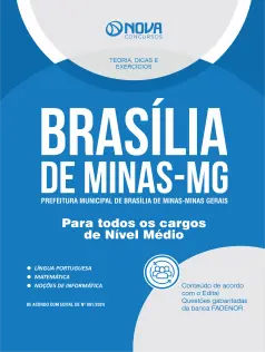 Apostila Prefeitura de Brasília de Minas - MG  - Comum a Todos Cargos de Nível Médio