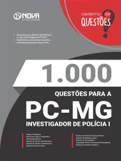 Livro 1.000 Questões Gabaritadas Polícia Civil - MG - Investigador de Polícia I