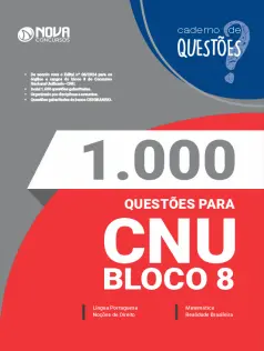 Livro 1.000 Questões Gabaritadas para o CNU - Bloco 8 - Nível Intermediário