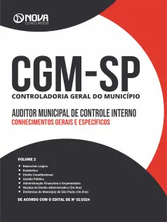 Apostila CGM-SP 2025 - Auditor Municipal de Controle Interno: Conhecimentos Gerais e Específicos