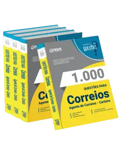 Livro 1.000 Questões Gabaritadas Correios - Agente de Correios - Carteiro