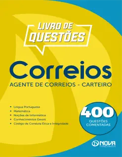 Livro 400 Questões Comentadas dos Correios - Agente de Correios - Carteiro