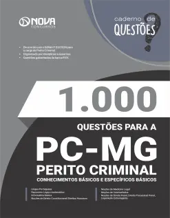 Livro 1.000 Questões Gabaritadas Polícia Civil - MG - Perito Criminal - Conhecimentos Básicos e Específicos Básicos