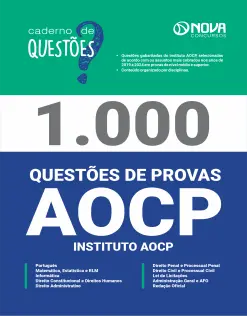 Livro 1.000 Questões Gabaritadas do Instituto AOCP