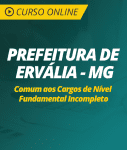 Curso Online Prefeitura de Ervália - MG - Comum aos Cargos de Nível Fundamental Incompleto