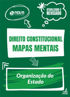 Mapas Mentais Direito Constitucional - Organização do Estado (PDF)