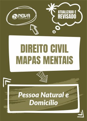 Mapas Mentais Direito Civil - Pessoa Natural e Domicílio (PDF)