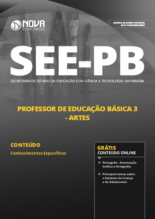 Apostila SEE-PB - Professor De Educação Básica 3 - Artes