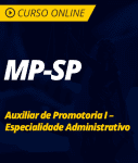 Pacote Completo MP-SP - Auxiliar de Promotoria I - Especialidade Administrativo