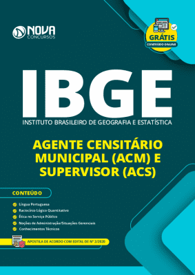 Kit Aprovação IBGE  - Agente Censitário Municipal e Supervisor (ACM e ACS)