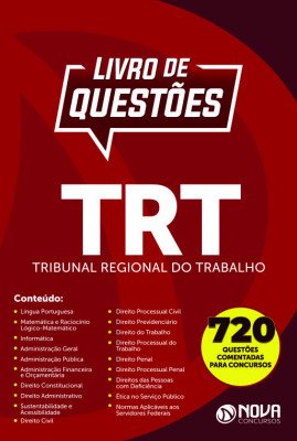 E-book de Questões TRT - Tribunal Regional do Trabalho
