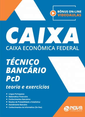 Apostila CAIXA em PDF - Técnico Bancário (PCD)