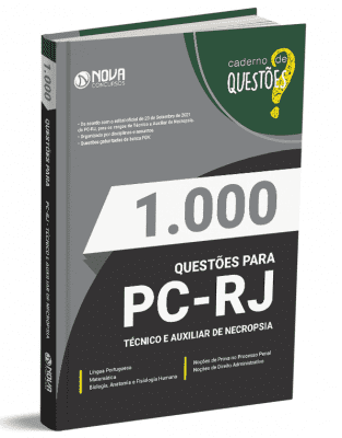 Caderno 1.000 Questões Gabaritadas PC-RJ - Técnico e Auxiliar de Necropsia