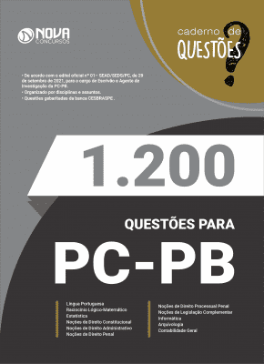 Caderno 1.200 Questões Gabaritadas PC-PB - Escrivão e Agente de Investigação