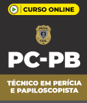Curso Grátis PC-PB Técnico em Perícia e Papiloscopista (pós-edital)