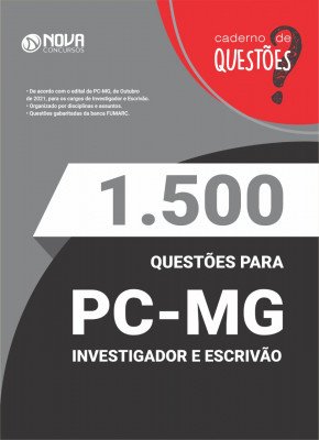 1.500 Questões Gabaritadas PC-MG - Investigador e Escrivão em PDF