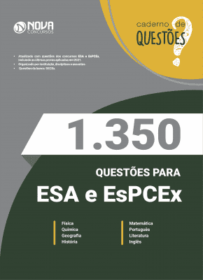 Caderno 1.350 Questões Gabaritadas ESA e EsPCEx