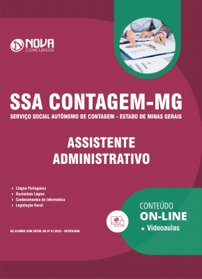 Apostila SSA-CONTAGEM-MG em PDF - Assistente Administrativo