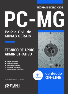 Apostila PC-MG em PDF - Técnico de Apoio Administrativo