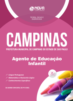 Apostila Prefeitura de Campinas - SP - Agente de Educação Infantil