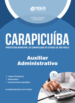 Apostila Prefeitura de Carapicuíba - SP - Auxiliar Administrativo