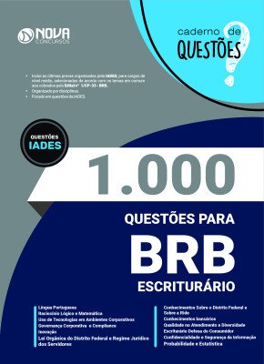 1.000 Questões Gabaritadas BRB - Escriturário em PDF