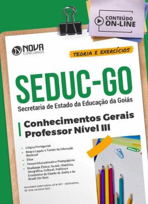 Apostila SEDUC-GO em PDF - Professor Nível III (Conhecimentos Gerais)